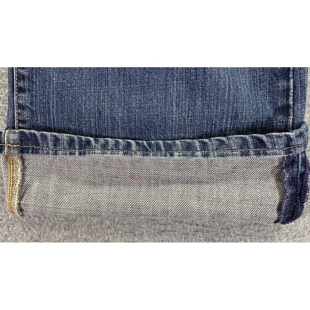 7 For All Mankind Relaxed Fit Mens Jeans Size 33x29 Medium Wash Fade *Hemmed* - Picture 11 of 13